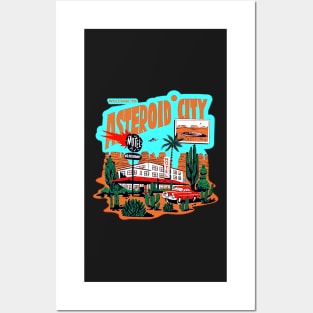 Copy of Vintage Alien asteroid city Cool Space Posters and Art